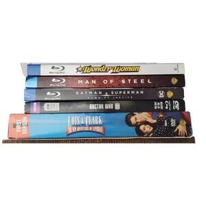 DVD Lot of 5 Superman Batman Wonder Woman DVD Movie Adult's Superheroes DC WB